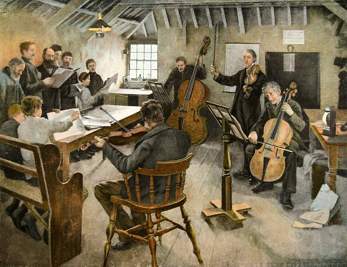 Музыкальное произведение 19 начало 20 века слушать. Музыкальное искусство. Оркестр живопись. Крепостные оркестры. Музыканты в живописи.