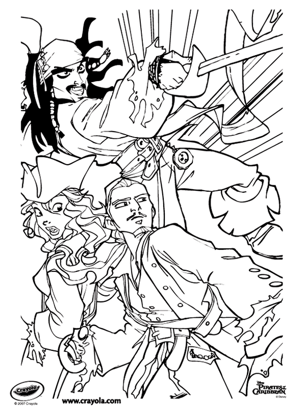 jack sparow coloring pages - photo #34