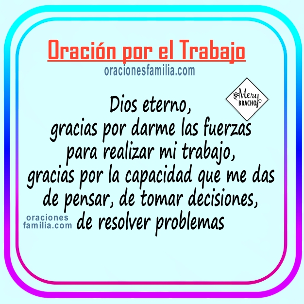 OraciÓn Cristiana Por El Día De Trabajo Oración Antes De Trabajar