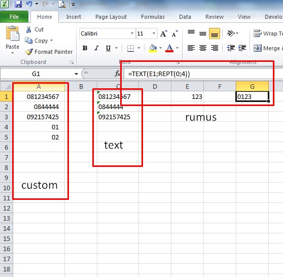 Cara Buat Angka Nol Di Excel - Kumpulan Tips