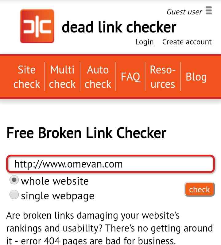 Link checker. DNS Checker link.