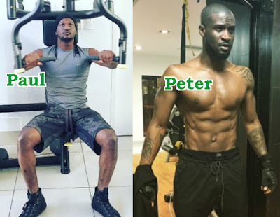 peter paul okoye at the gym