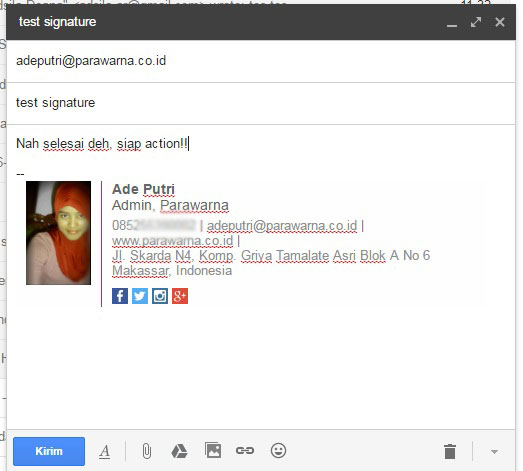 Cara Membuat Signatur Keren Dan Gratis Di Gmail Dengan Wisestamp Ade Putri Arianto