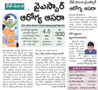 YSR Arogya Asara Scheme Details YSR Arogya Asara Scheme Details