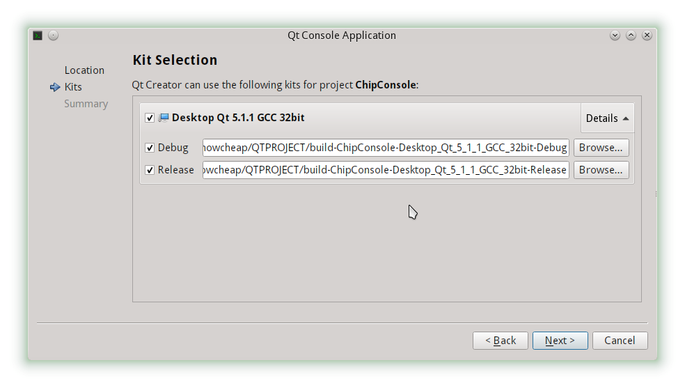 Gambar 3: Kit Selection