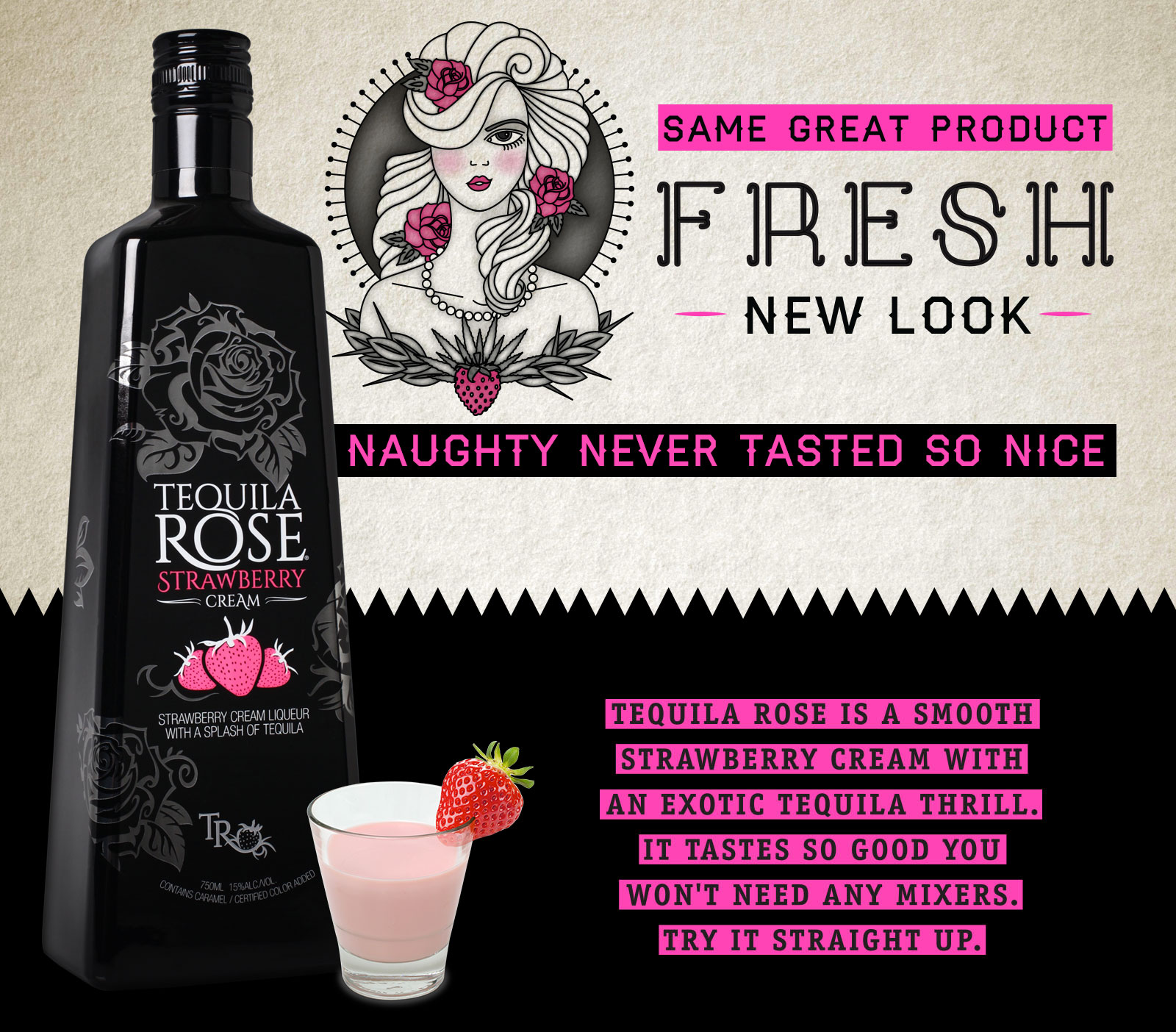 That's Food and Drink Liqueur de Tequila Rose Strawberry Cream
