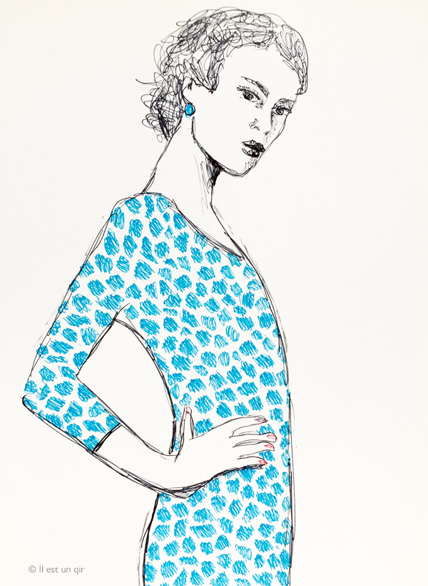 Dessin femme au stylo a bille Dessin femme au stylo a bille