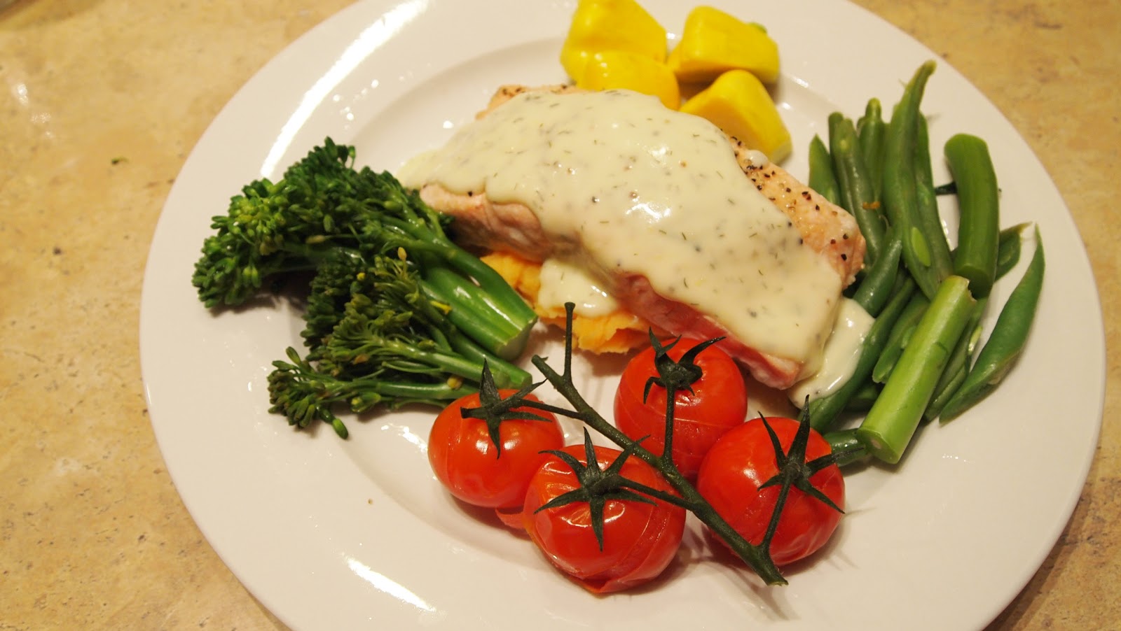 The Bush Gourmand Salmon Dinner