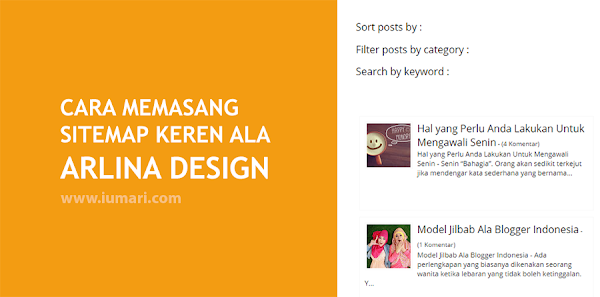 Cara Memasang Sitemap Keren Ala Arlina Design