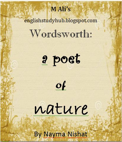 biography of william wordsworth the poet of nature