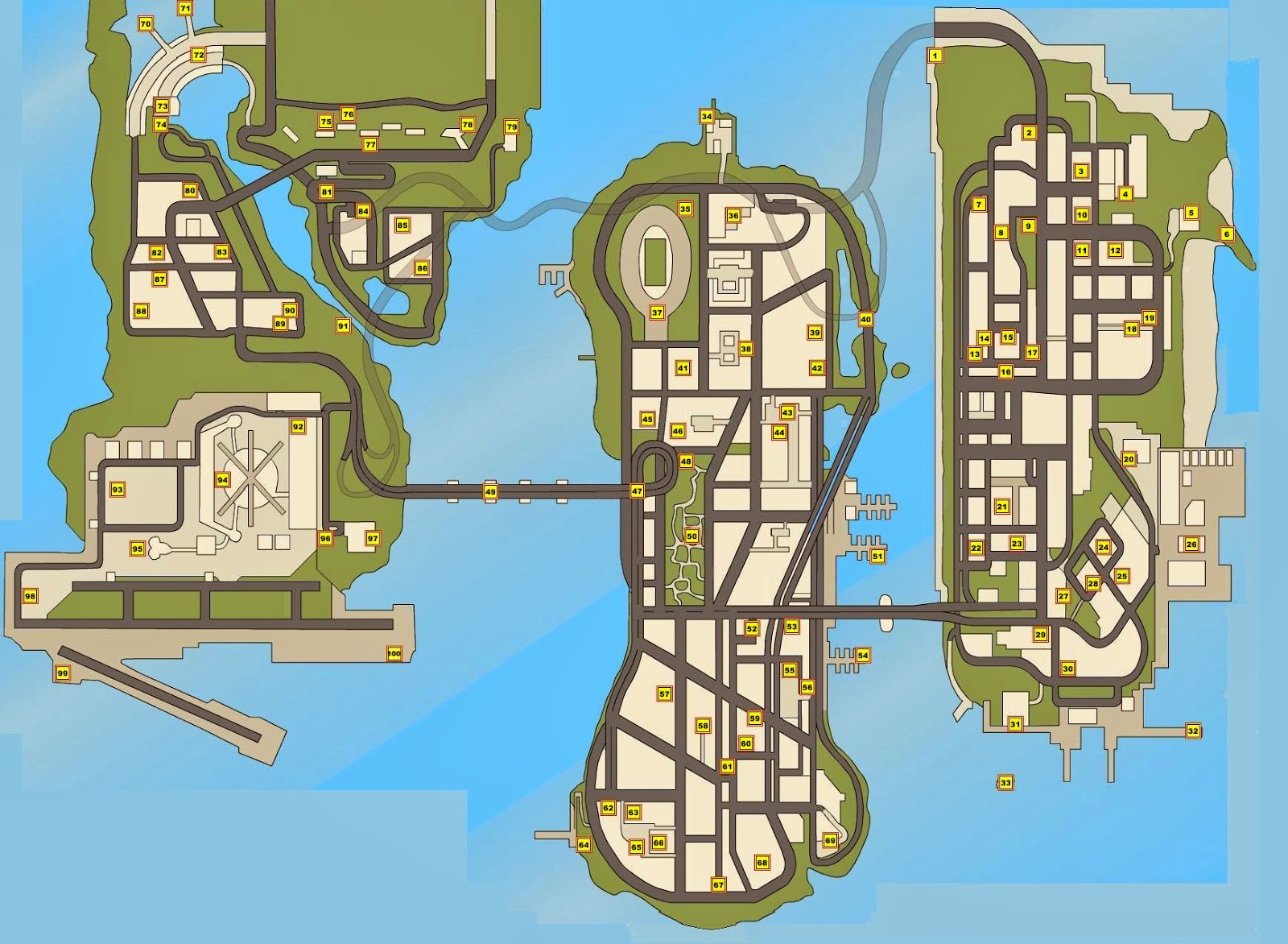 Gta iii карта