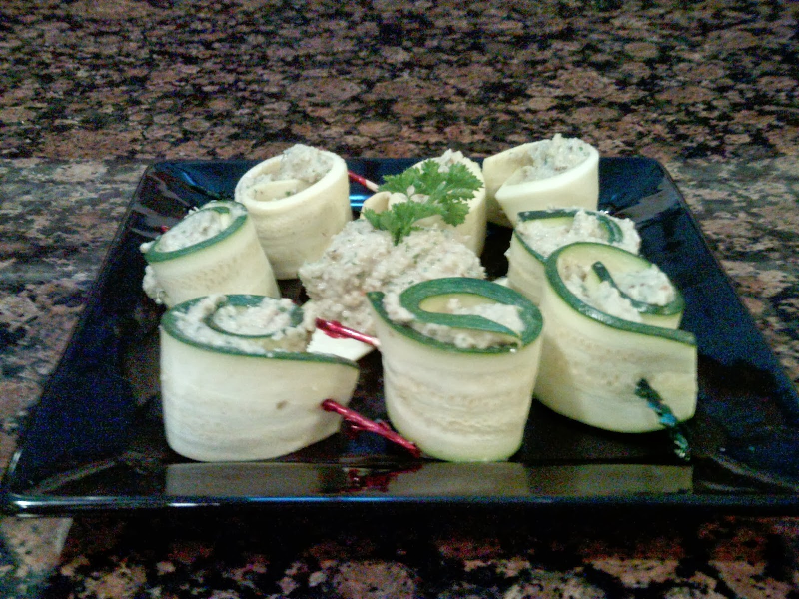 healthy self Artichoke Pesto Zucchini Bites