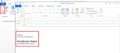 Cara Membuat Signature di Microsoft Outlook