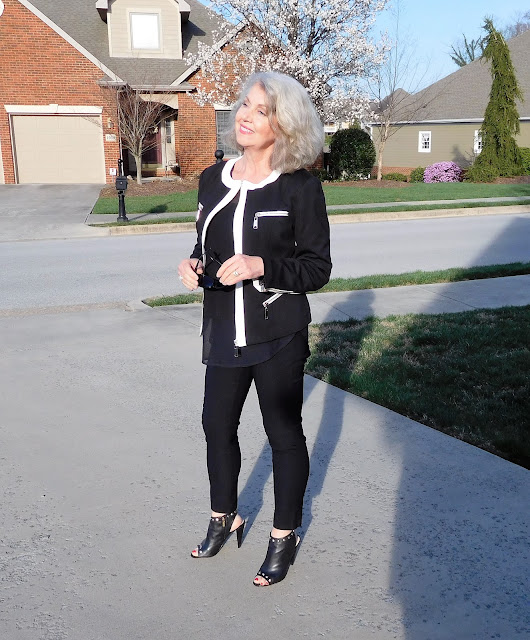 Fifty, not Frumpy: Black and White for Spring