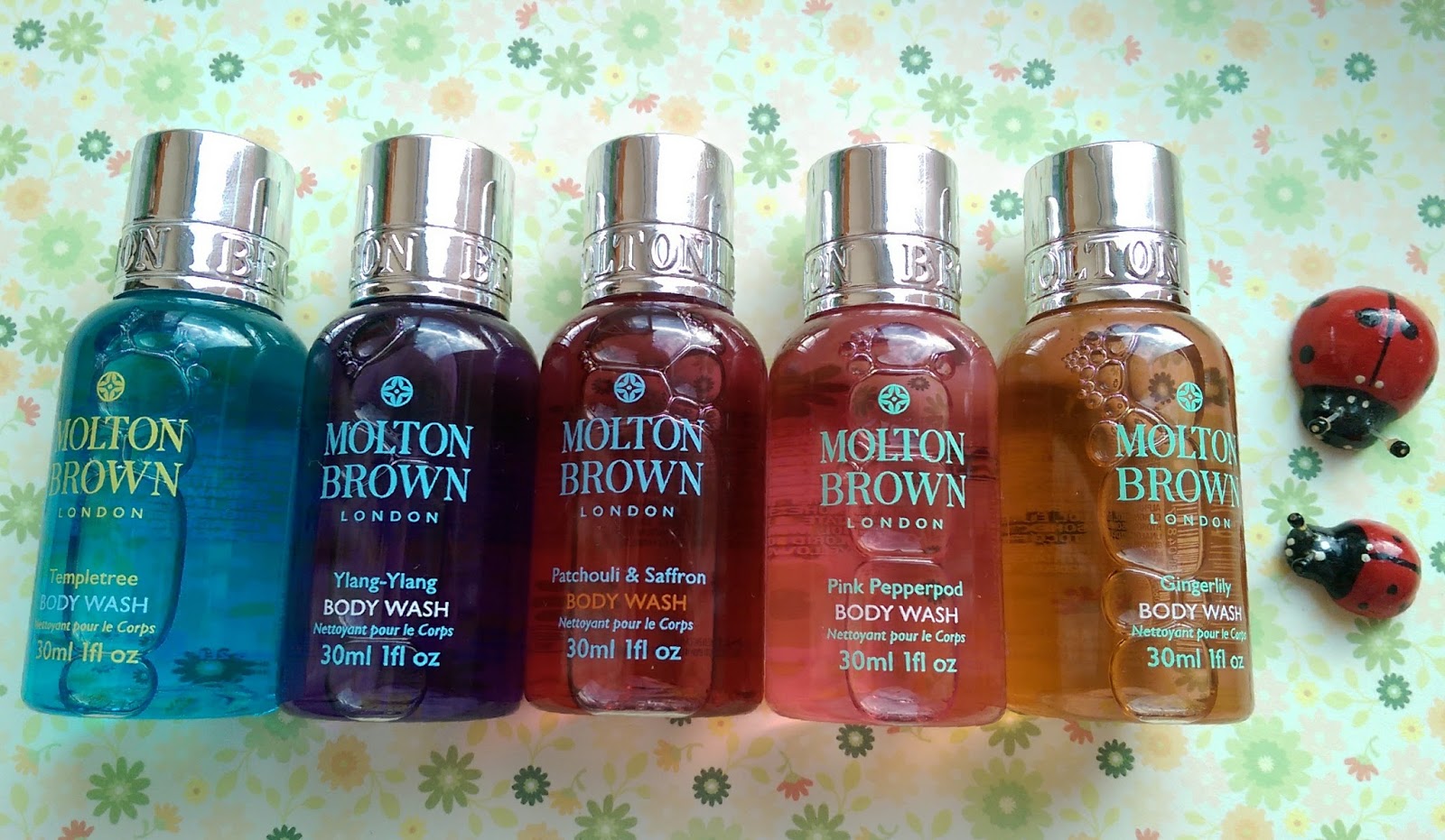 Aesthetic Tips Ароматная радуга Molton Brown Mini Body Wash Collection.