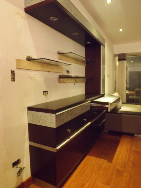 Obra en Proceso: Mueble Bar instalado en Departamento