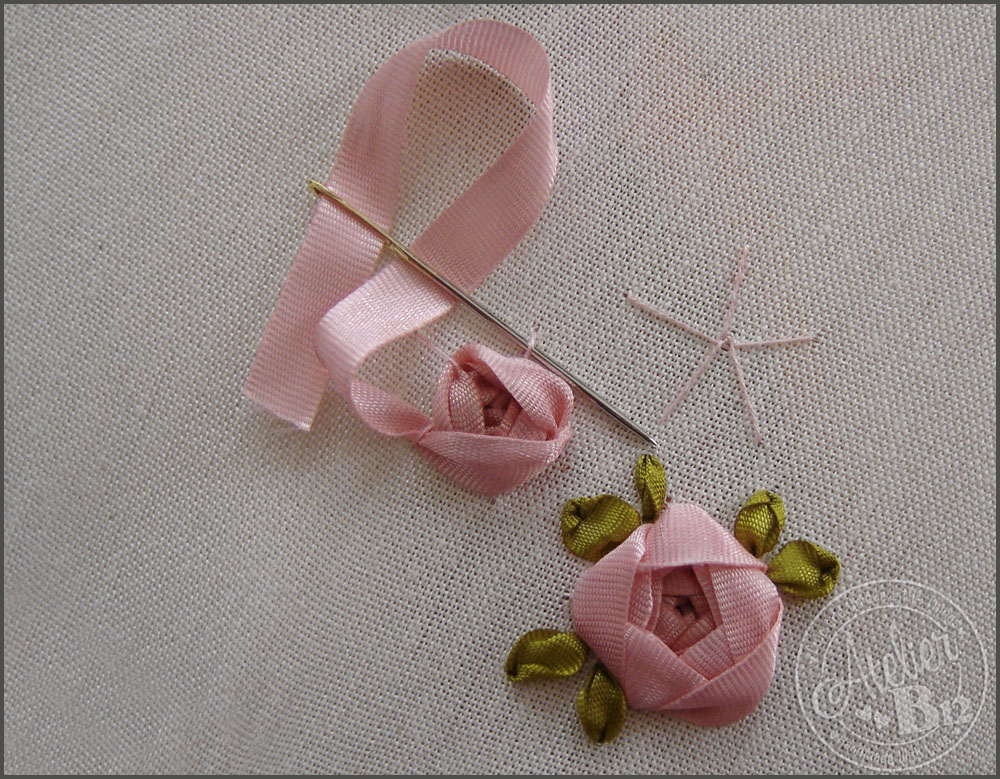 AtelierB12 Step by Step Silk Ribbon Embroidery Roses