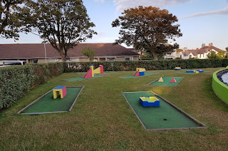 Crazy Golf course at Onchan Pleasure Park on the Isle of Man