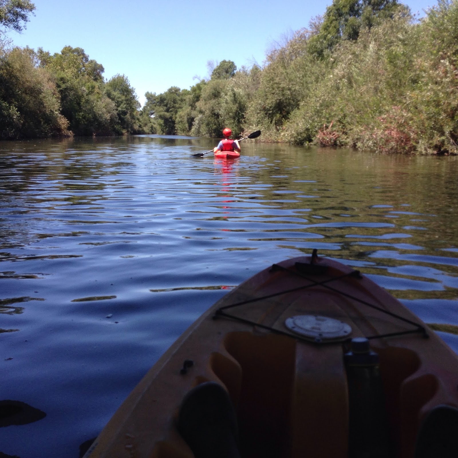 Kayaking the Los Angeles River (Sepulveda Basin Recreation Zone), CA August 2016