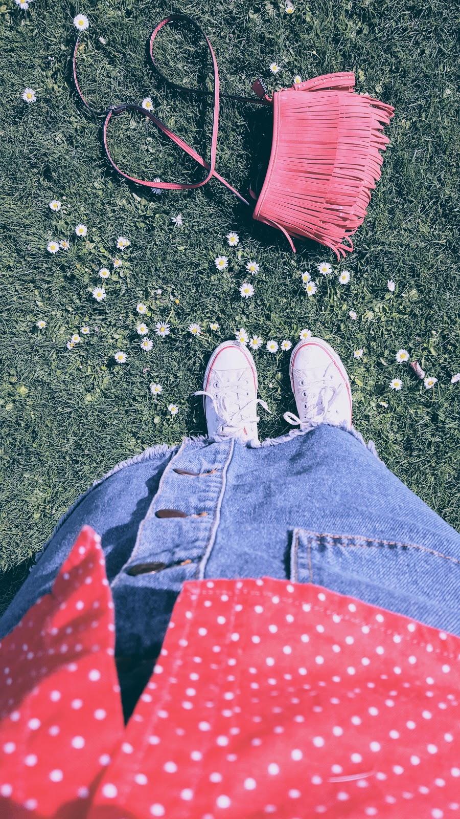 Polka Dot Shirt And Daisies: A Perfect Pairing For Spring Fashion Polka Dot Shirt And Daisies: A Perfect Pairing For Spring Fashion