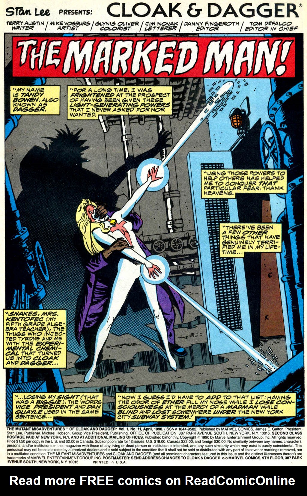 Read online Cloak and Dagger (1990) comic -  Issue #11 - 2
