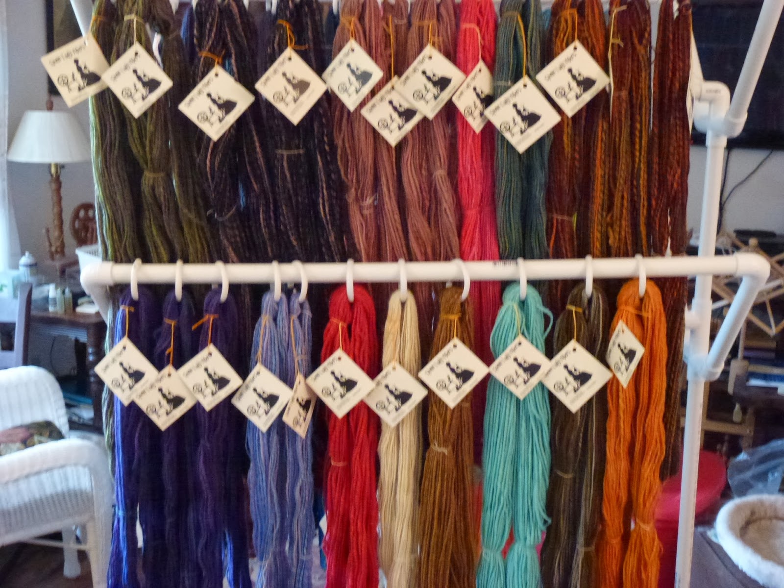 The Wheel & Distaff Handspun & Handpainted Yarns for Sale!