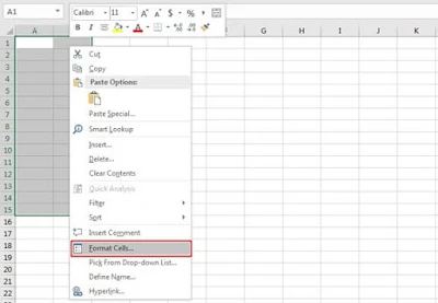 menampilkan angka nol di excel