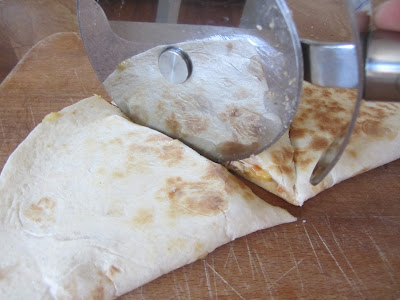 Easy Lunchtime Chicken Quesadillas {The Unlikely Homeschool}