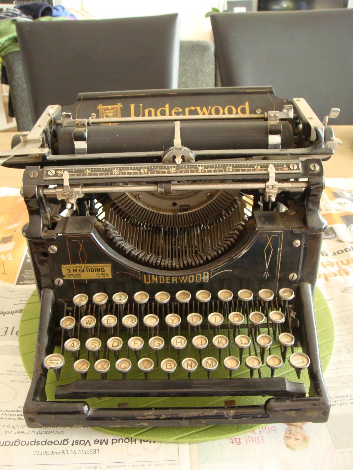 FRANK´S TYPEWRITERS Early Underwood 5 typewriter