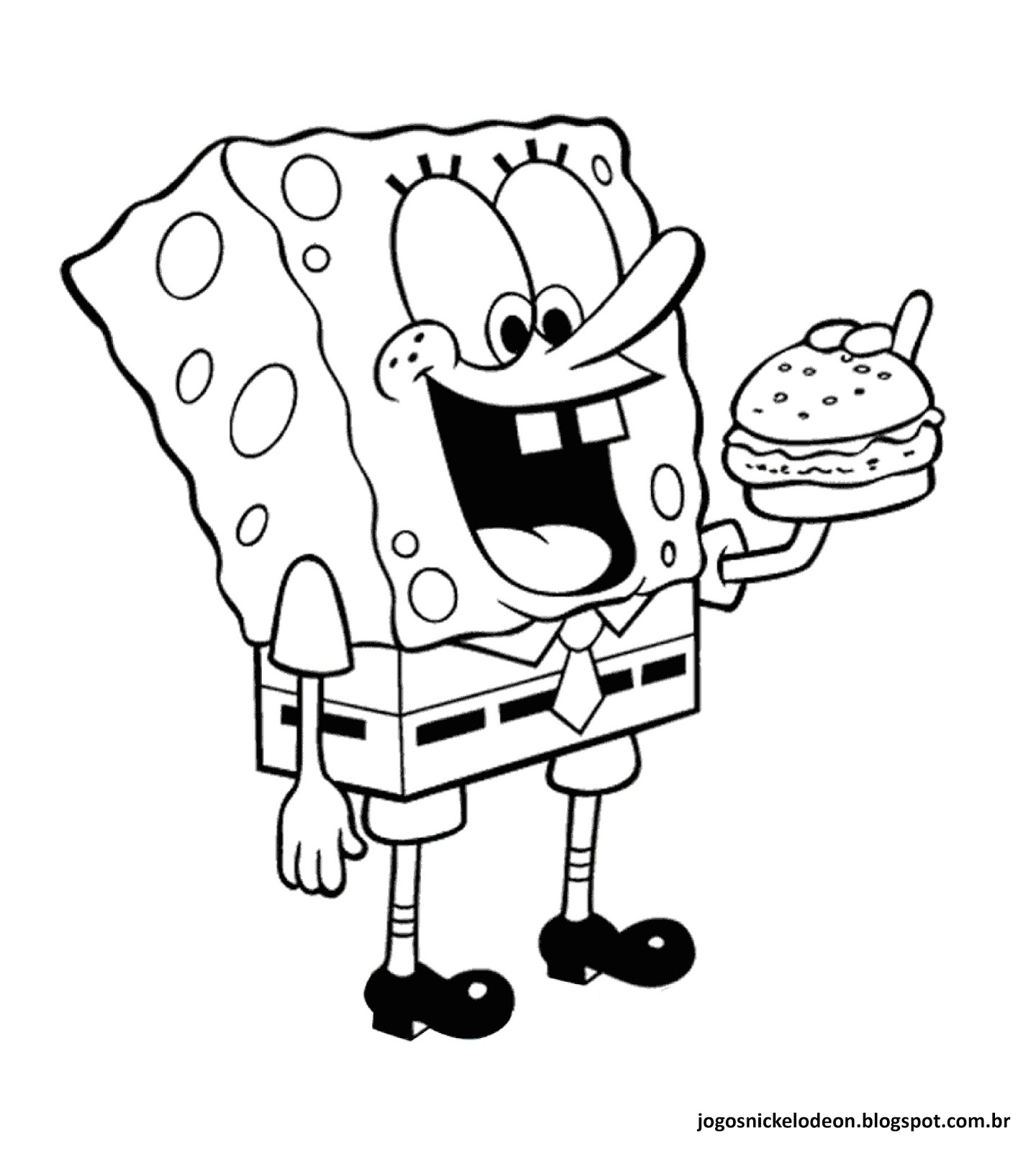 Jogos Da Nickelodeon Desenhos Para Colorir Do Bob Esponja