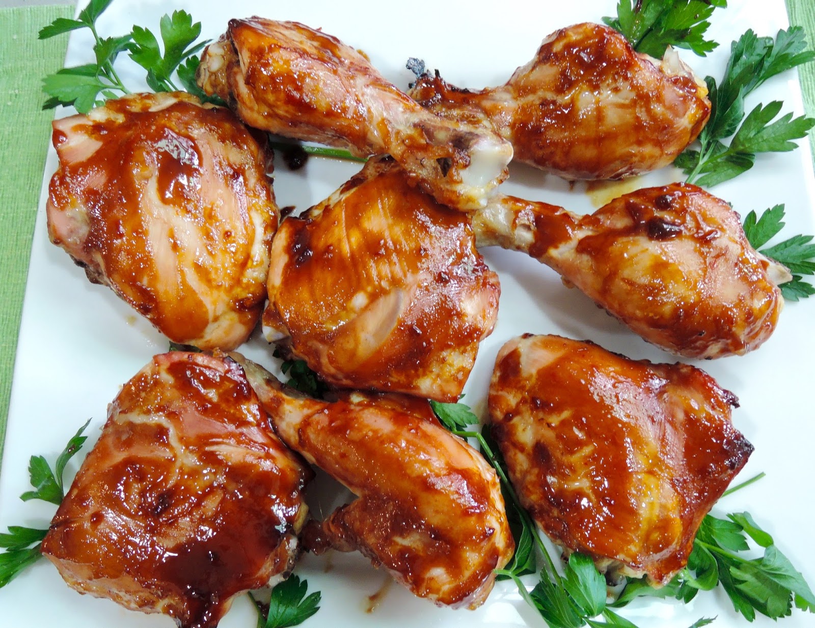 The Briny Lemon Baked Chicken with Hoisin Barbecue Sauce