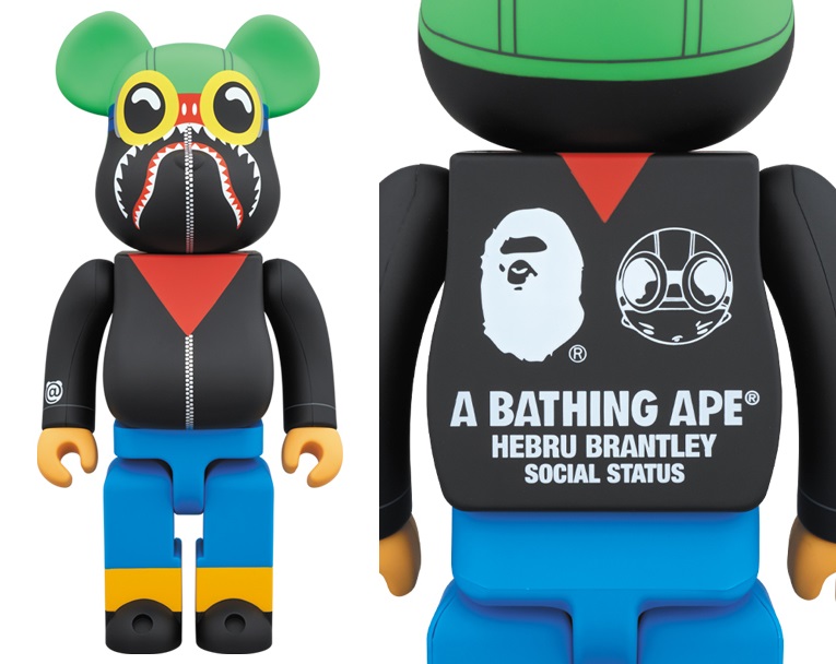 A BATHING APE BApe Toy BERBRICK 400 HEBRU BRANTLEY SOCIAL