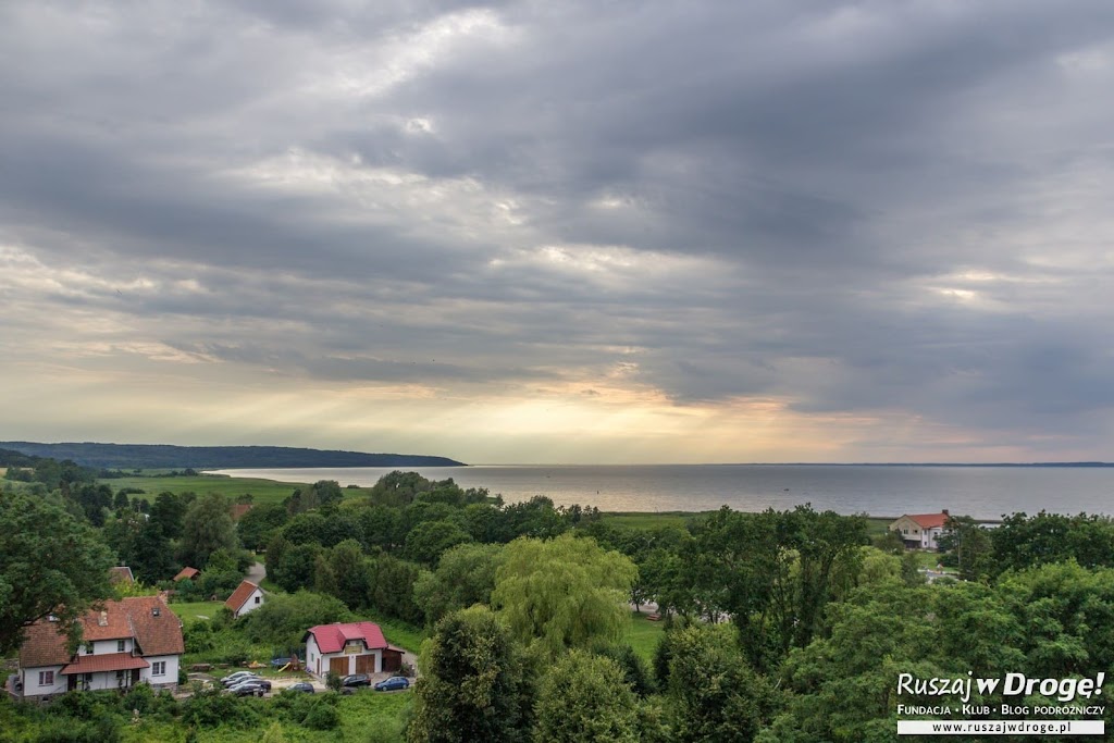 Widok z Wieży Wodnej na Zalew Wiślany