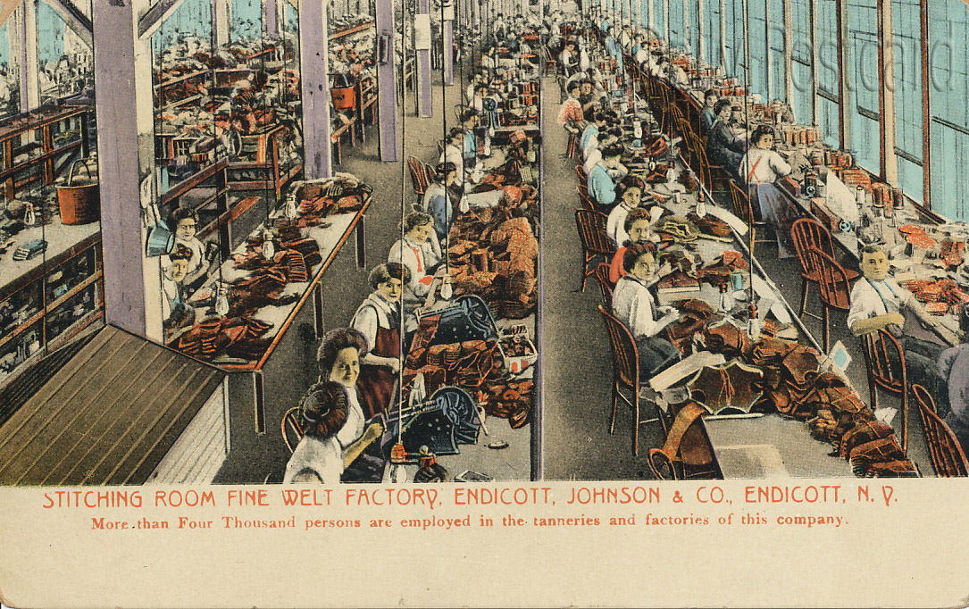 The Daily Postcard The Endicott Johnson Shoe Factory