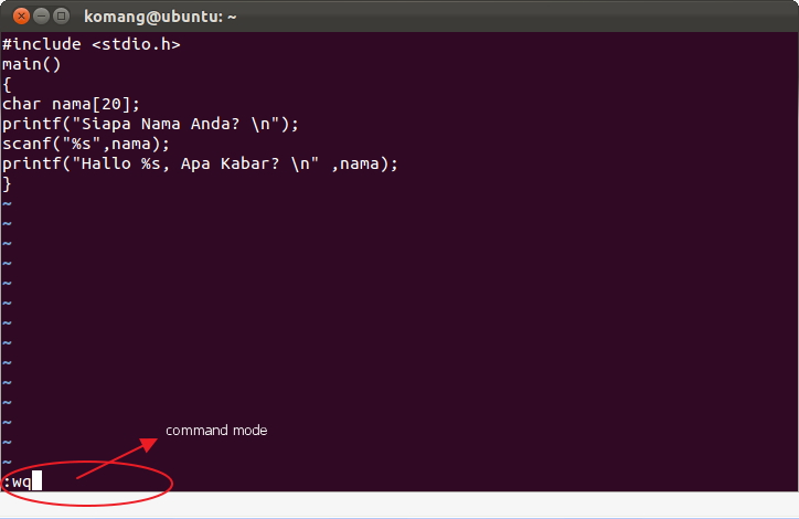 Membuat Program Menggunakan Bahasa C Pada Linux dengan Vi Editor ...