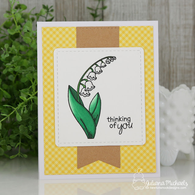 Thinking of You Card by Juliana Michaels featuring Little Lilies Stamp Set