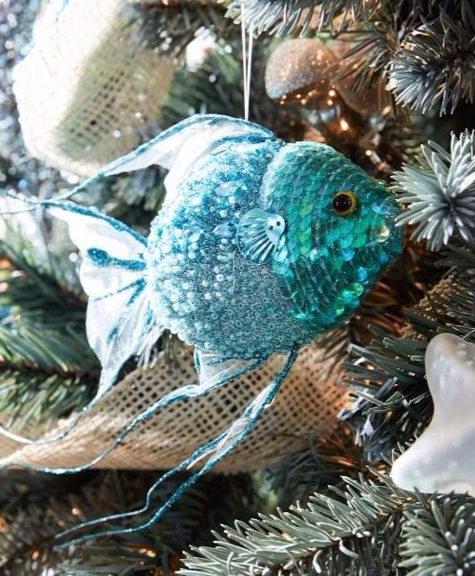 Blue Fish Ornaments
