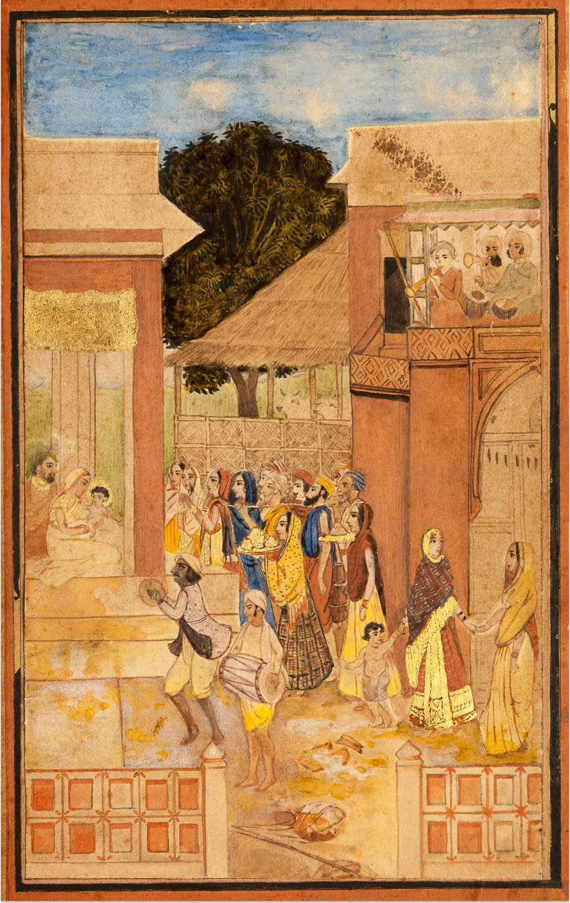 Birth of Krishna by Abanindranath Tagore 1895-1897