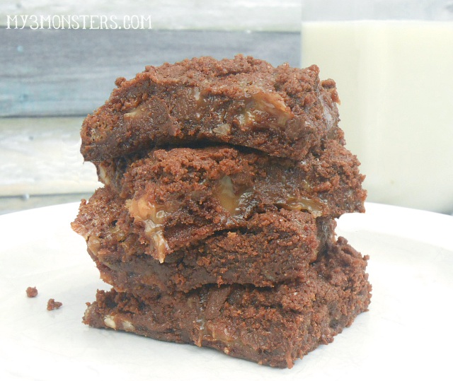 Delicious Turtle Brownies recipe at /