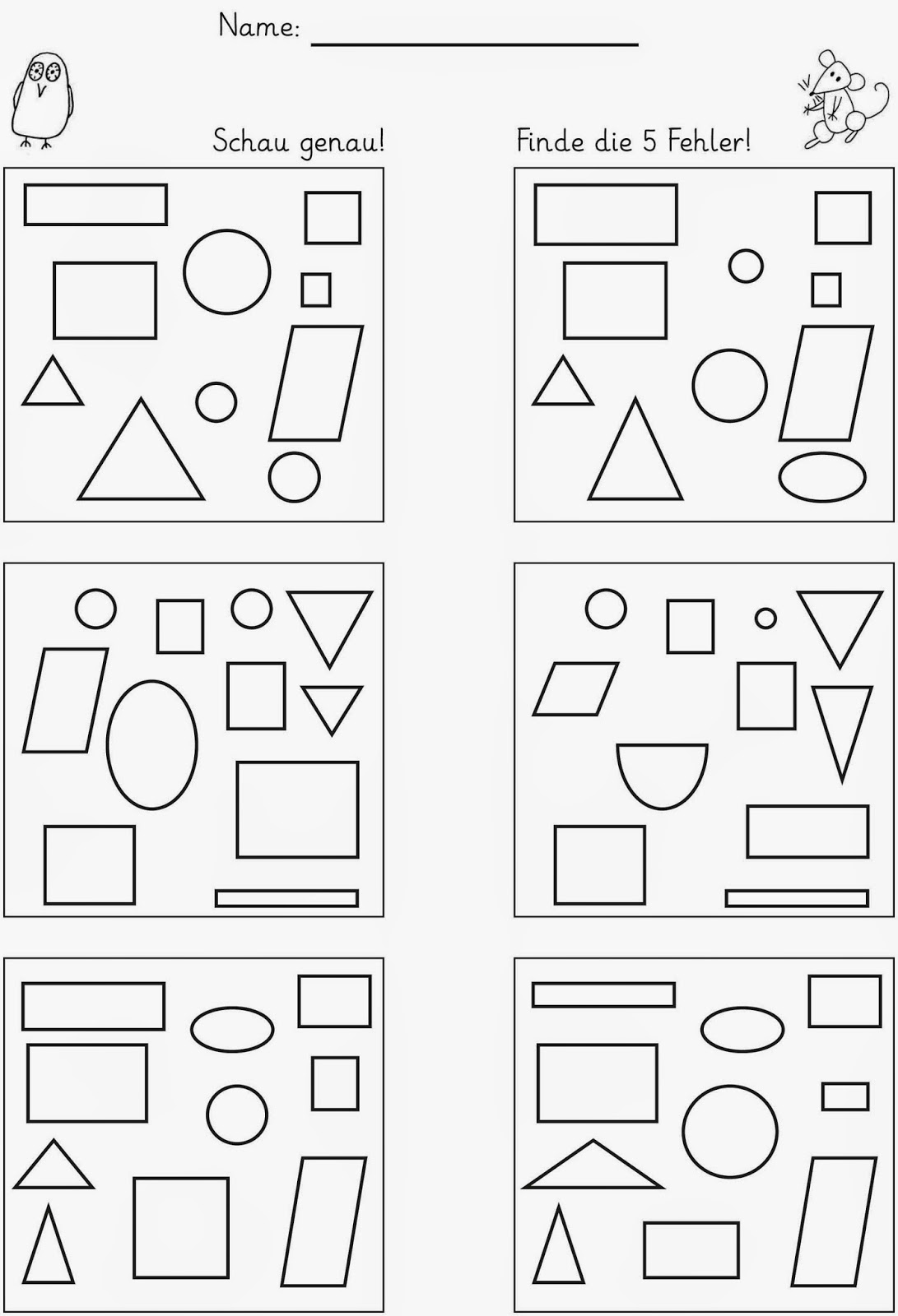 Lernstübchen: Unterschiede finden
