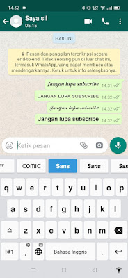 How to Create Unique Writing on Whatsapp Directly From Keyboard 8
