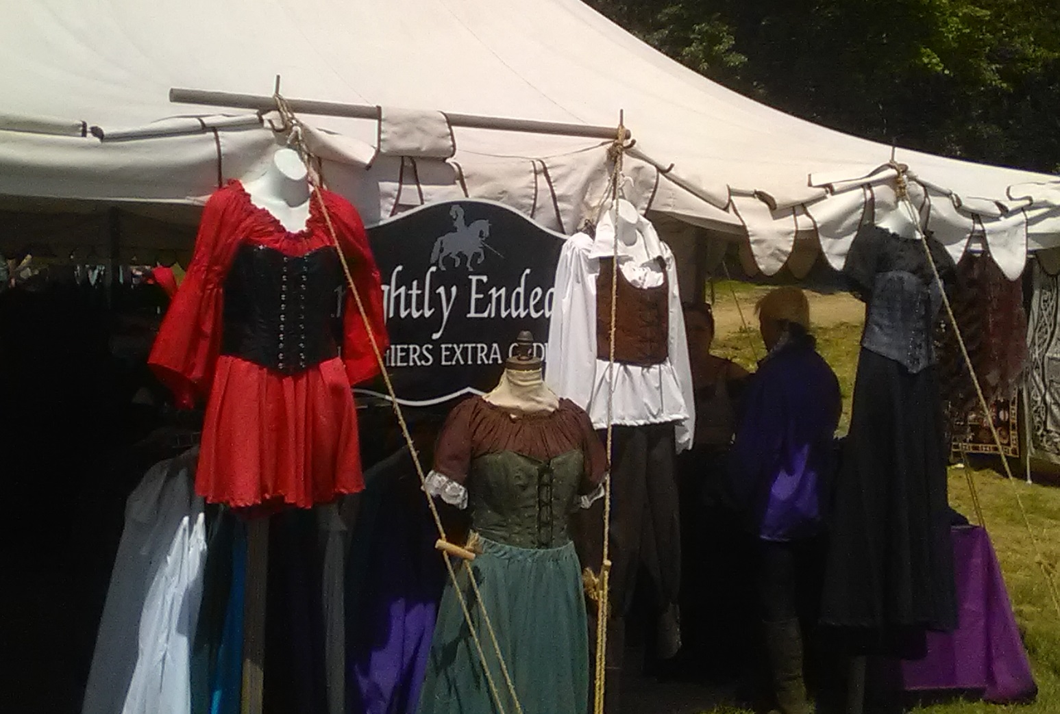 W.A.Rusho Author Vendors and Merchants at a Medieval/Renaissance Faire
