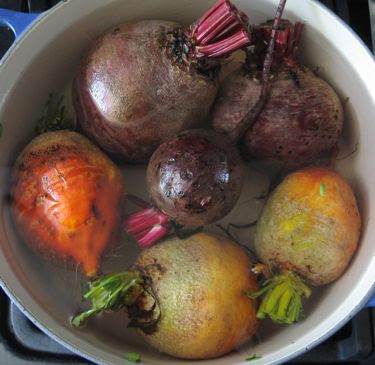 boiling beets