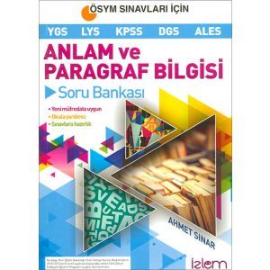 İzlem Yayıncılık Anlam ve Paragraf Bilgisi Soru Bankası (2017) İzlem Yayıncılık Anlam ve Paragraf Bilgisi Soru Bankası (2017)