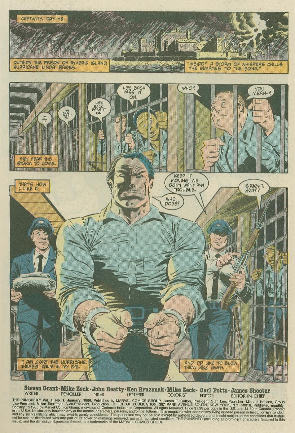 Read online The Punisher (1986) comic -  Issue #1 - 2