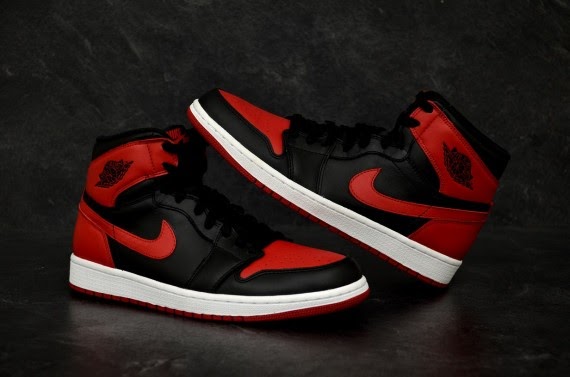 air jordan 1 high top black and red