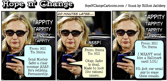 obama, obama jokes, political, humor, cartoon, conservative, hope n' change, hope and change, stilton jarlsberg, hillary, murder, morley safer, cbs, terror, ISIS, Egypt, airliner