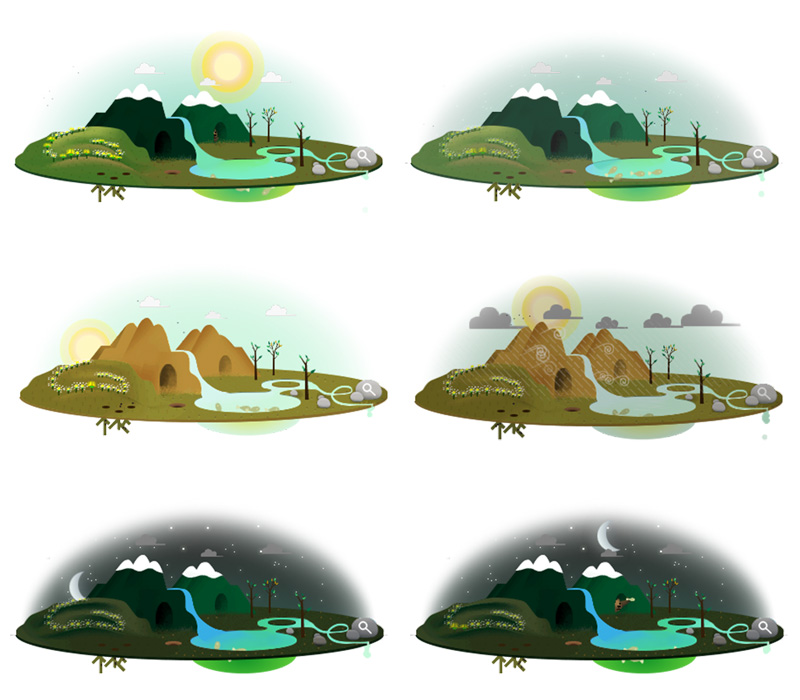Interactive Earth Day Google Doodle