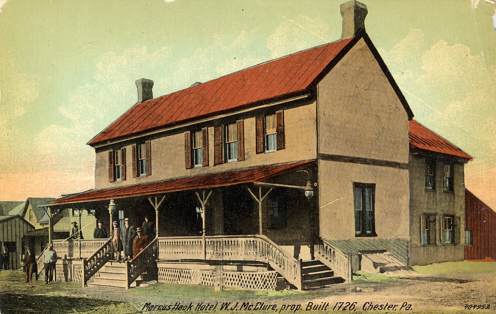 Delaware County History The Old Union Hotel in Marcus Hook