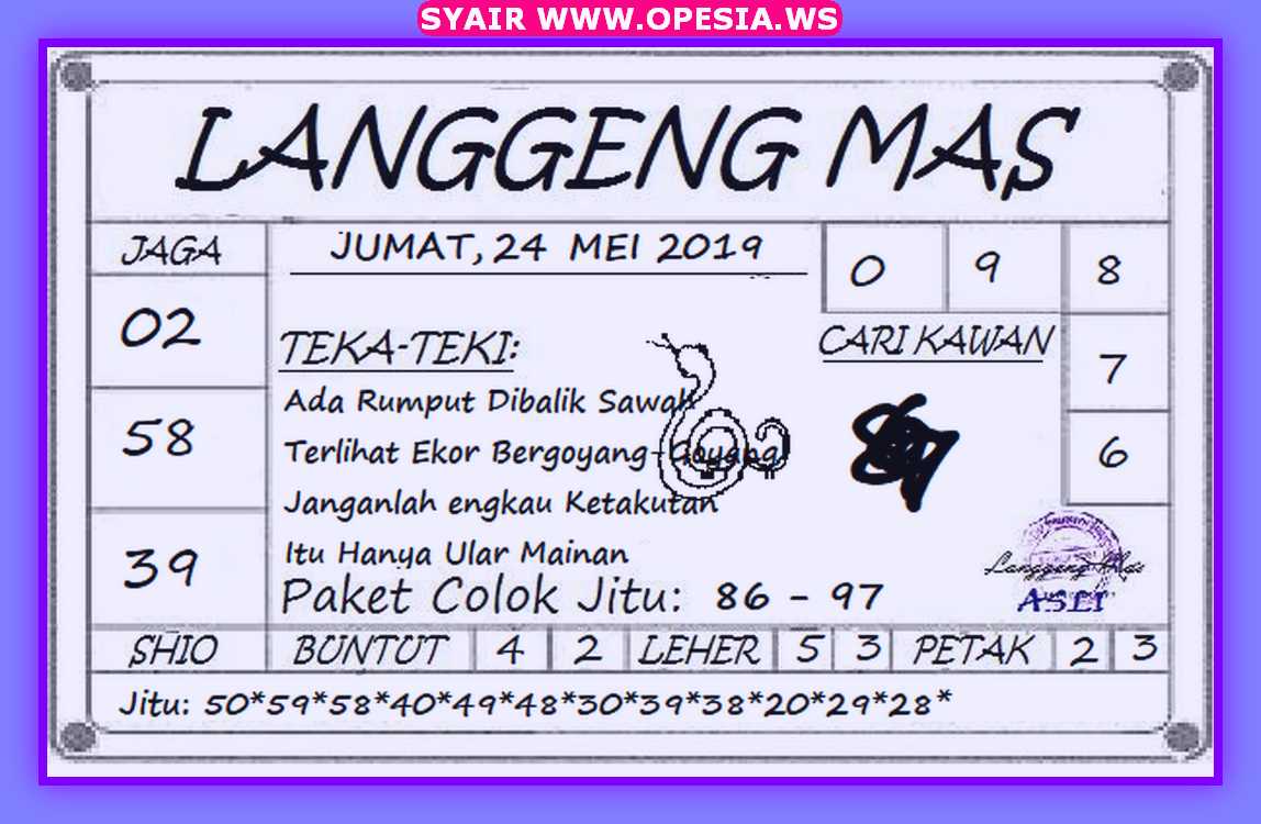 Kode Syair Sd Jumat 24 Mei 2019 - Gosyair Sedia Kode Syair Sgp Ada Kode  Syair Hk